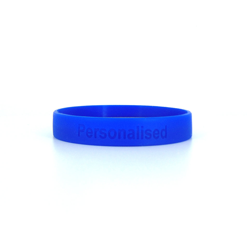 Debossed One Colour Silicone Wristbands