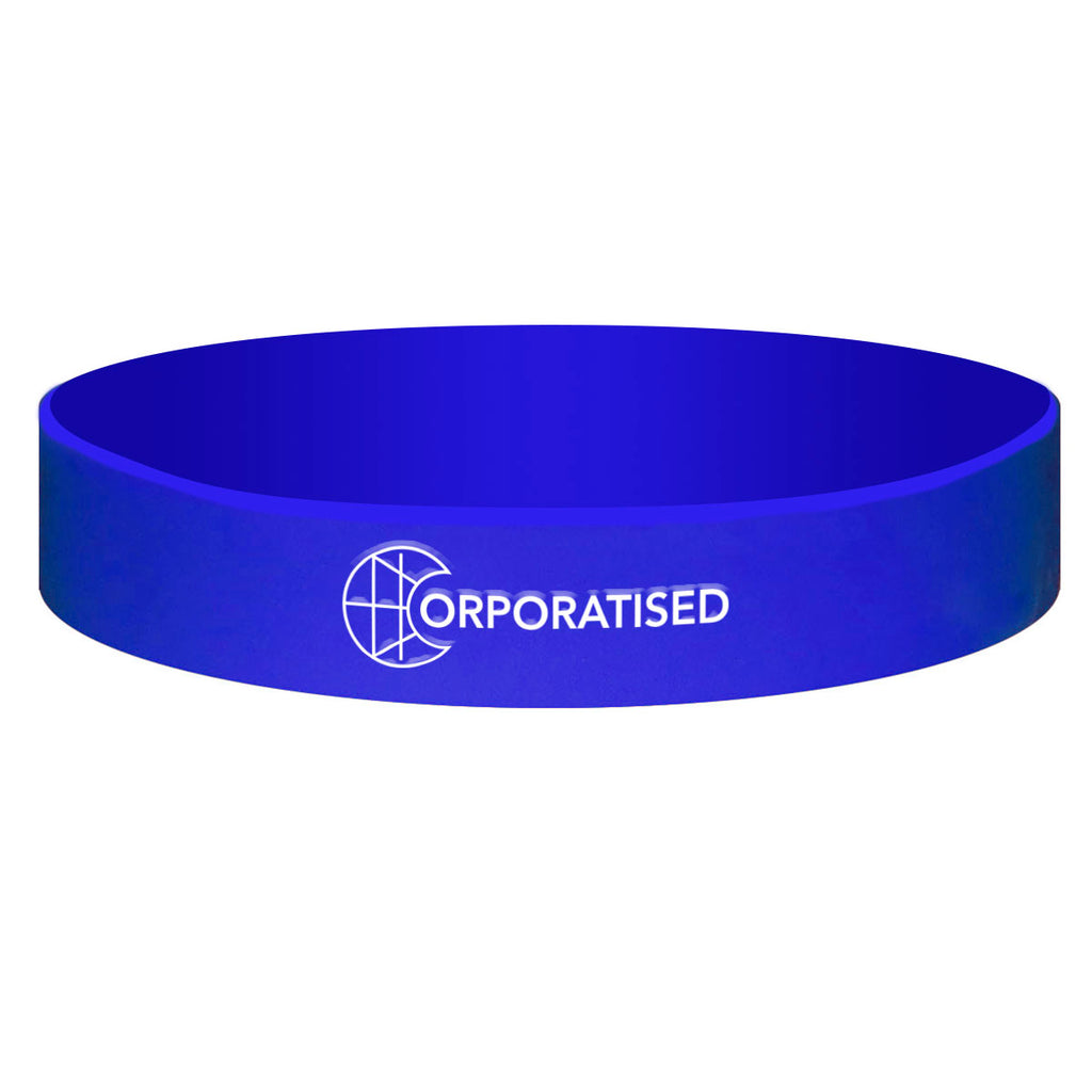 Embossed Colour Silicone Wristbands