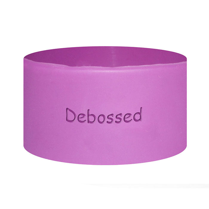 1 Inch Wide Debossed Silicone Wristbands