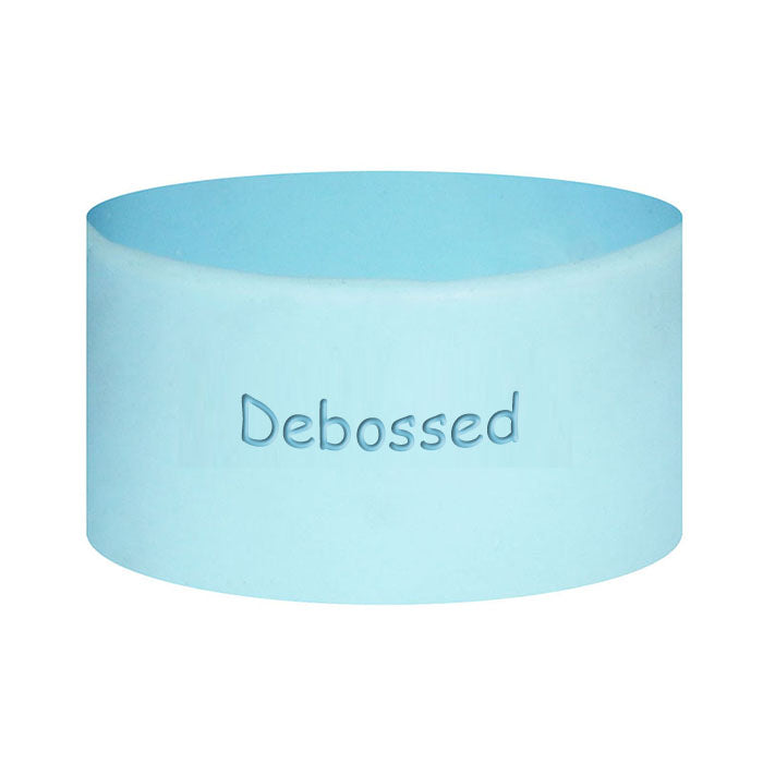 1 Inch Wide Debossed Silicone Wristbands